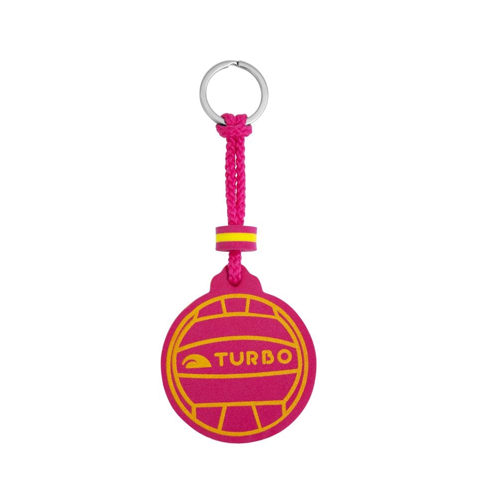 Sleutelhanger mini balletje Turbo Pink