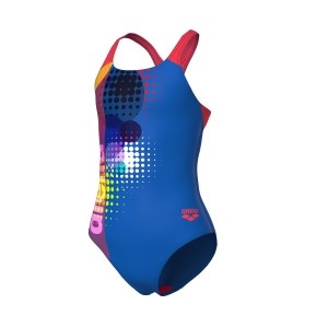 Arena badpak Dots Swim Pro Royal- bright Coral