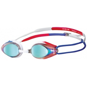 Arena zwembril Tracks Mirror JR Gold-Blue-Red Arena zwembril Tracks Mirror JR Gold-Blue-Red