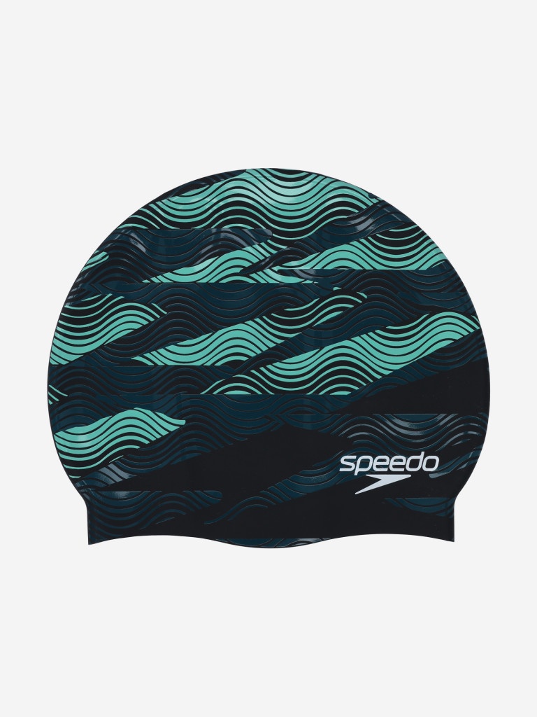 Speedo badmuts Printed sillicone Bla/Green Speedo badmuts Printed sillicone Bla/Green