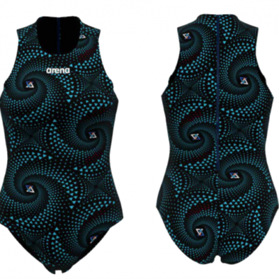 Foto van Arena waterpolobadpak Fireflow black multi