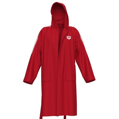 Foto van Arena badjas Team Stripe Robe red-white