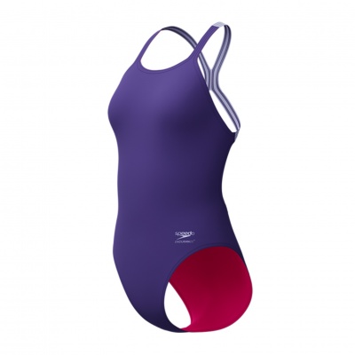 Foto van Speedo Eco+ Solid powerback Purple-Pink