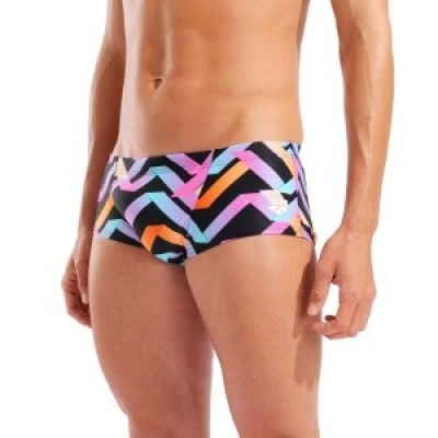 Arena Texture Low Waist short Black-Multi Foto van Arena Texture Low Waist short Black-Multi