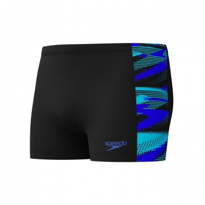 Speedo Eco+ H-Boom Aquashort Black- Blue Foto van Speedo Eco+ H-Boom Aquashort Black- Blue