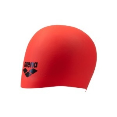 Foto van Arena badmuts Long Hair Bright Coral- Asphalt 