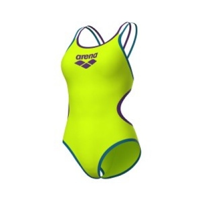 Foto van Arena One Double Cross Artic lime- Blue Cosmo-Plum