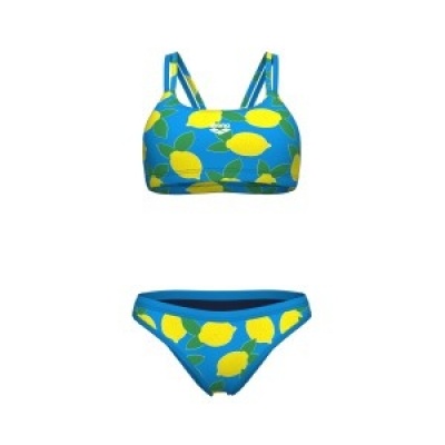 Foto van Arena Lemons Bikini Crossback Turq-Multi
