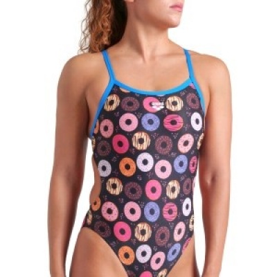 Foto van Arena Donuts Swimsuit ChallengeBack Black Multi- Blue River