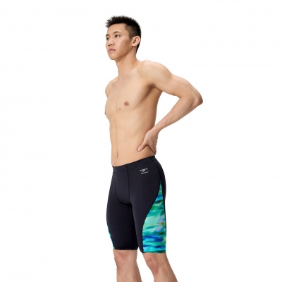 Foto van Speedo Jammer ECO+ Spliced Printed Turq- DkGrn