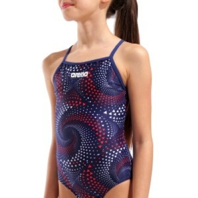 Foto van Arena badpak Fireflow Lightdrop Back Multi-navy-red