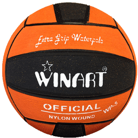 Winart waterpolobal oranje/zwart Winart waterpolobal oranje/zwart