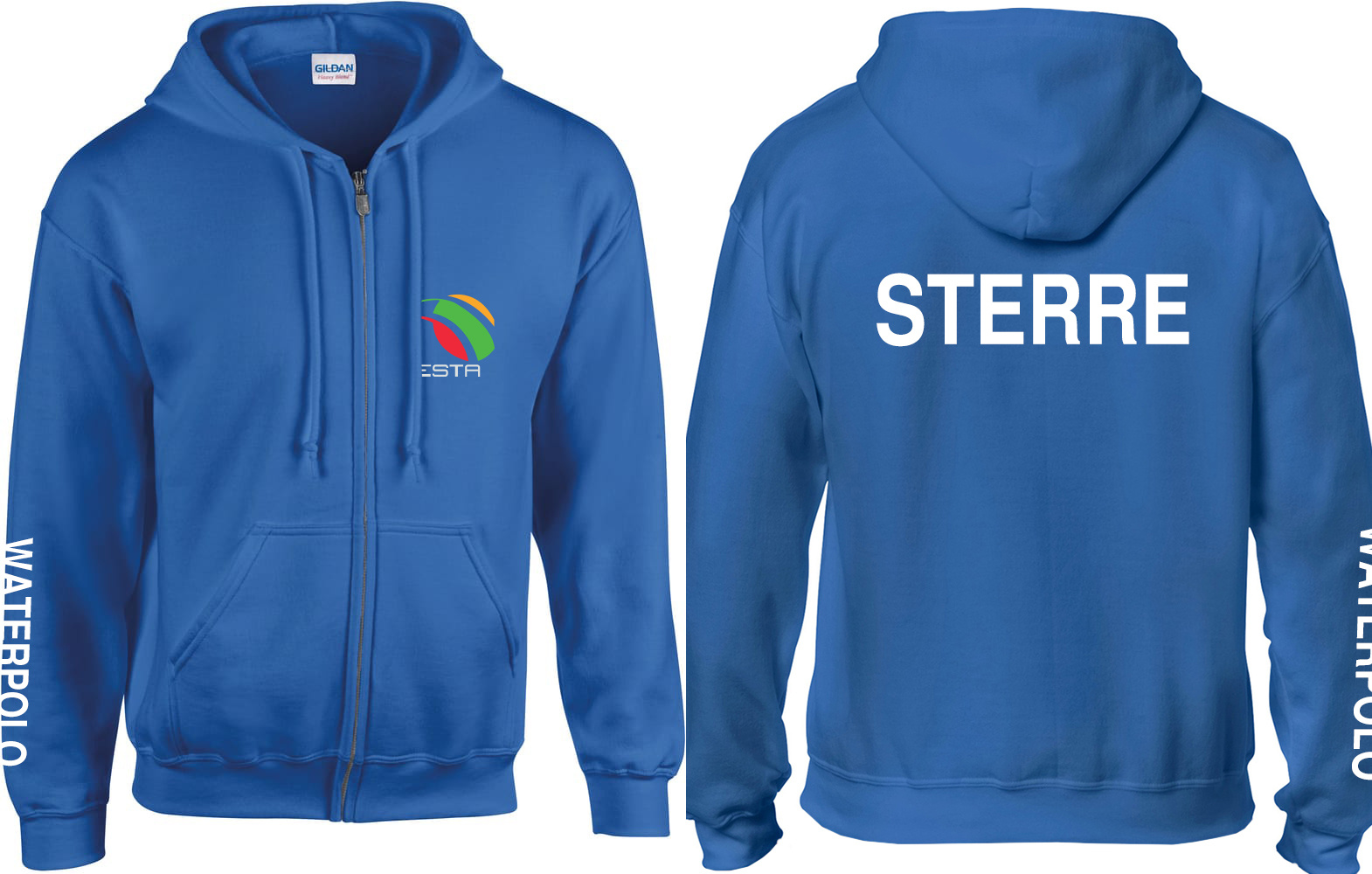 ESTA Hooded vest blauw ESTA Hooded vest blauw