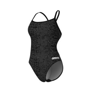 Arena Snakeskin Swimsuit Lightdrop Black-Team Black