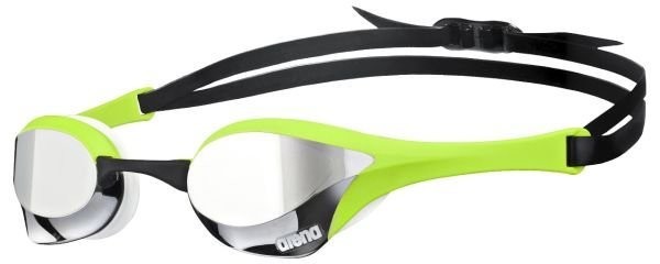 Arena zwembril Cobra Ultra Mirror silver/green/white Arena zwembril Cobra Ultra Mirror silver/green/white
