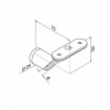 Afbeelding van Stalen trapleuning - Rechthoek 40x20 - Met leuninghouders type R6