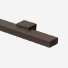 Stalen trapleuning – Anodic brown– Rechthoek 40x20 mm – Inclusief leuninghouders B1