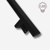 Afbeelding van Stalen trapleuning met LED verlichting - Rechthoek 40x20 - Met leuninghouders type V1 