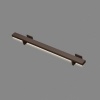 Afbeelding van Stalen trapleuning met LED verlichting - Rechthoek 40x20 - Met leuninghouders type V1 