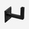 Afbeelding van Stalen trapleuning - Vierkant 30x30 Met leuninghouders type V1 - Basic line - Zwart RAL 9005