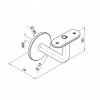 Afbeelding van Stalen trapleuning - Rechthoek 40x20 - Met leuninghouders type R2