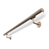 Stalen trapleuning met LED verlichting - Anodic brown - Rond 42mm - Met leuninghouders type R1