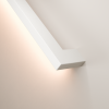 Stalen trapleuning met LED verlichting - RAL9010 Wit - Rechthoek 40x20 - Met leuninghouders type L1 