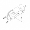 Afbeelding van Leuninghouder voor Ronde Leuning – RVS – 42 mm – Type R5