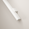 Stalen trapleuning – RAL9010 Wit – Rechthoek 40x20 mm – Inclusief leuninghouders B1
