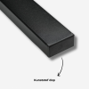 Afbeelding van Stalen trapleuning - Rechthoek 40x20 - Met leuninghouders type V1 - Basic line - Zwart RAL 9005