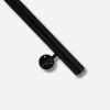 Afbeelding van Stalen trapleuning - Rond 40mm - Met aangelaste leuninghouders type R3 - Basic line - Zwart RAL 9005