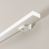 Stalen trapleuning – RAL9010 Wit – Rechthoek 40x20 mm – Inclusief leuninghouders B1