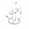 Afbeelding van Leuninghouder voor Ronde Leuning – Zwart – 42 mm – Type R4