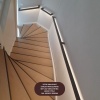 Afbeelding van Stalen trapleuning met LED verlichting - Rechthoek 40x20 - Met leuninghouders type L1 