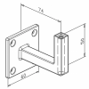 Afbeelding van RVS trapleuning - Rechthoek 40x20 - Met leuninghouders V1 - RVS Line - Geborsteld RVS 304
