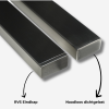 Afbeelding van RVS trapleuning - Rechthoek 40x20 - Met leuninghouders V1 - RVS Line - Geborsteld RVS 304