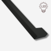 Afbeelding van Stalen trapleuning met LED verlichting - Rechthoek 40x20 - Met leuninghouders type L1 
