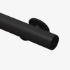 Afbeelding van Stalen trapleuning - Rond 40mm - Met aangelaste leuninghouders type R3 - Basic line - Zwart RAL 9005
