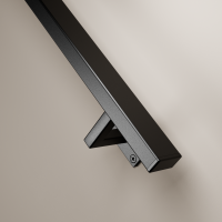 Stalen trapleuning – Urban line – Rechthoek 40x20 mm – Inclusief leuninghouders V1 – Zwart RAL 9005