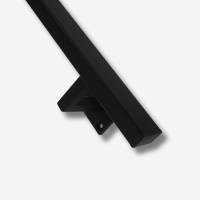 Stalen trapleuning – Rechthoek 40x20 mm – Inclusief leuninghouders V1 – Basic line – Zwart RAL 9005