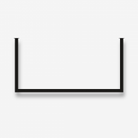 Stalen garderobestang - Vierkant 30x30 mm - Dubbele hoek