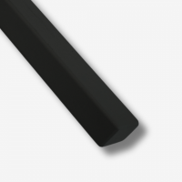 Proefstaaltje - rechthoek 40x20mm - RAL 9005 fijn structuur - zwart