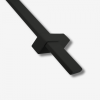 Stalen trapleuning – Rechthoek 40x10 mm – Inclusief leuninghouders R10