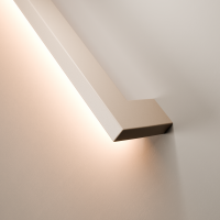 Stalen trapleuning met LED verlichting - Greige - Rechthoek 40x20 - Met leuninghouders type L1 