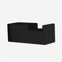 Leuninghouder voor Vlakke leuning – Zwart - Type B3