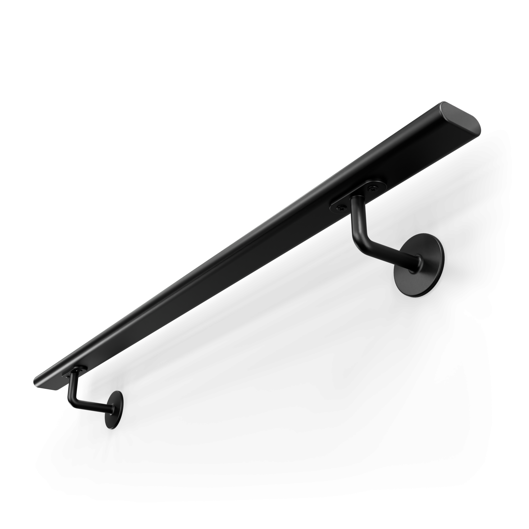 Stalen trapleuning - Ovaal 48x20mm - Inclusief leuninghouders R2 Stalen trapleuning - Ovaal 48x20mm - Inclusief leuninghouders R2