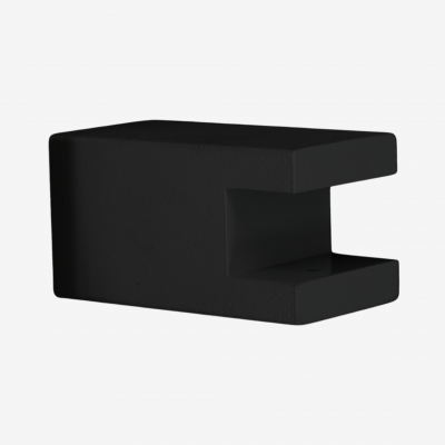 Foto van Leuninghouder voor Vlakke leuning – Zwart - Type B2