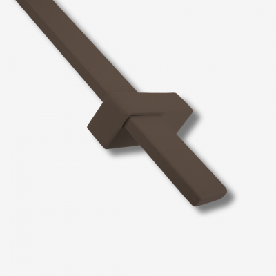 Stalen trapleuning – Rechthoek 40x10 mm – Inclusief leuninghouders R10 Stalen trapleuning – Rechthoek 40x10 mm – Inclusief leuninghouders R10