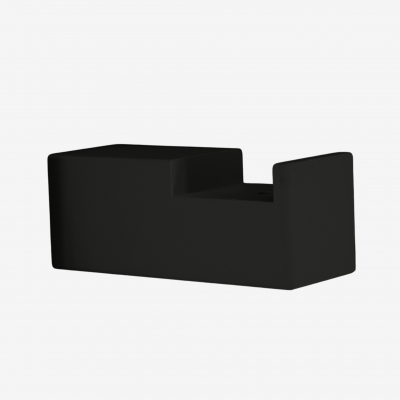 Foto van Leuninghouder voor Vlakke leuning – Zwart - Type B3