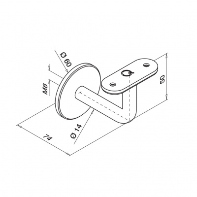 Stalen trapleuning – Rond 30 mm – Inclusief leuninghouders R3 – Keuze uit andere houders Stalen trapleuning – Rond 30 mm – Inclusief leuninghouders R3 – Keuze uit andere houders